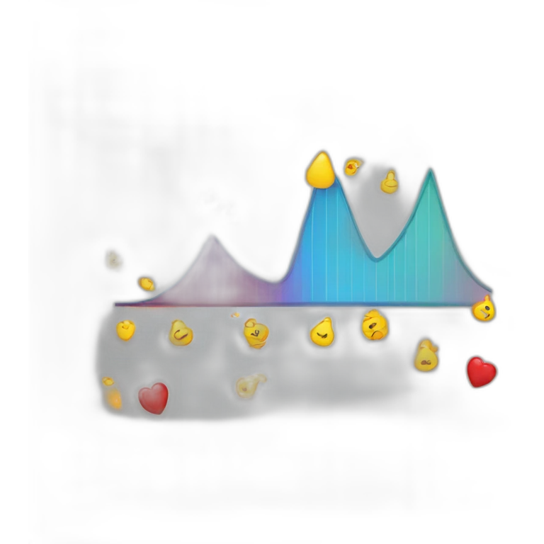 ascending graph with alerts emoji