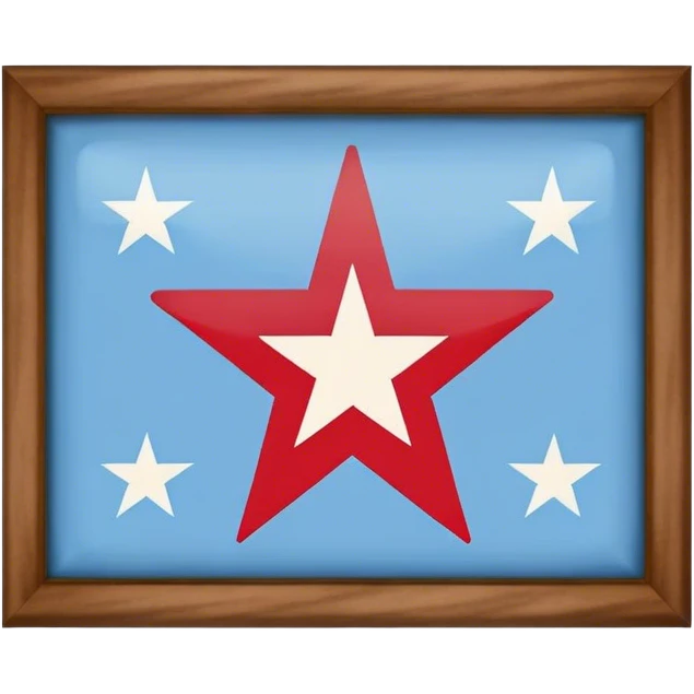 Chicago flag four stars emoji
