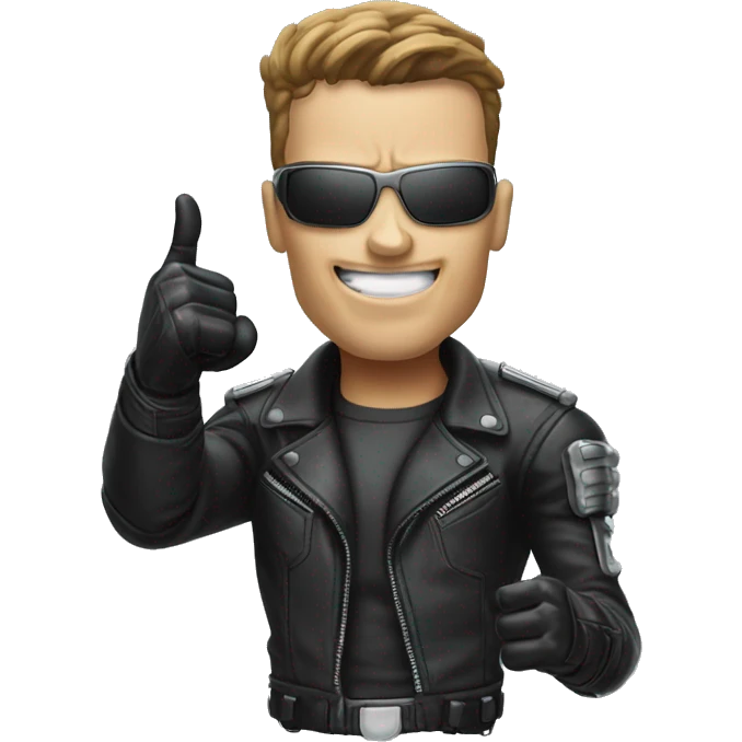 Terminator giving thumbs up emoji