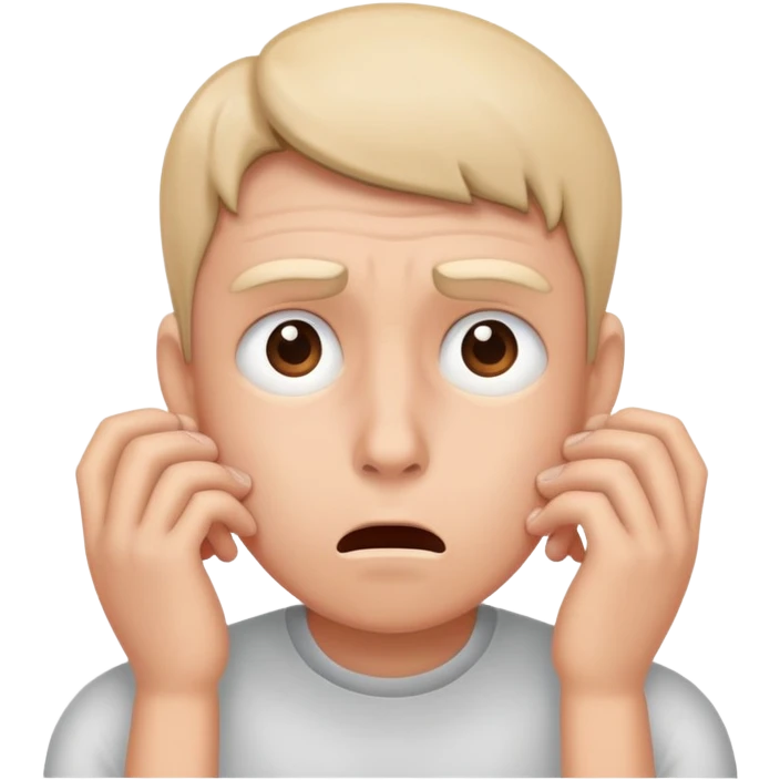 Anxiety from the inside out emoji