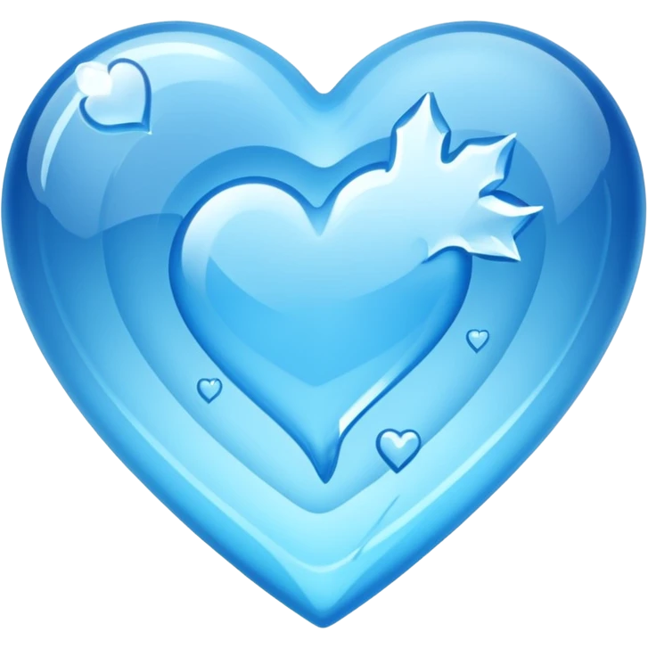 blue ice heart with logo "S" emoji
