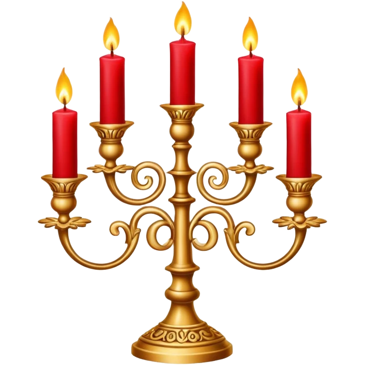 Candelabra red emoji
