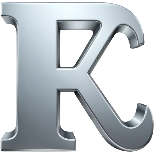 3D логотип буква F emoji