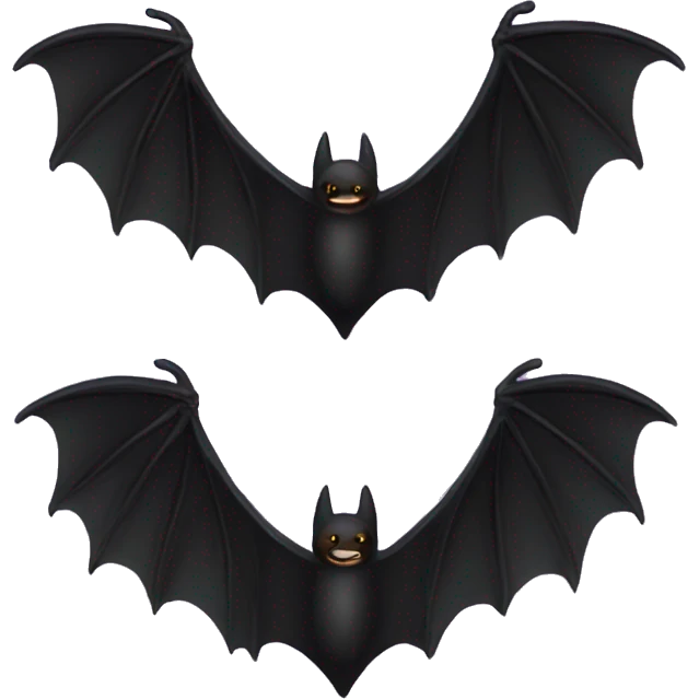 black bat wings emoji
