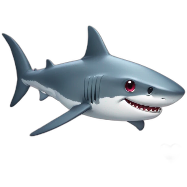 Shark with Heart eyes emoji