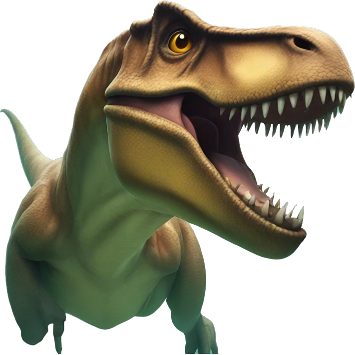 T rex swimming emoji