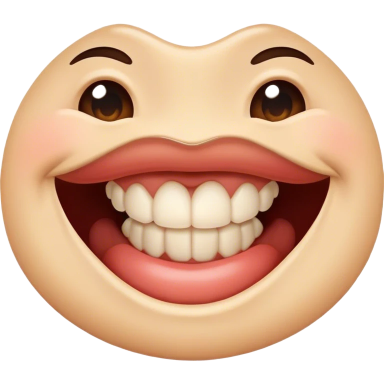 گاز گرفتن لب از شدت لذت emoji