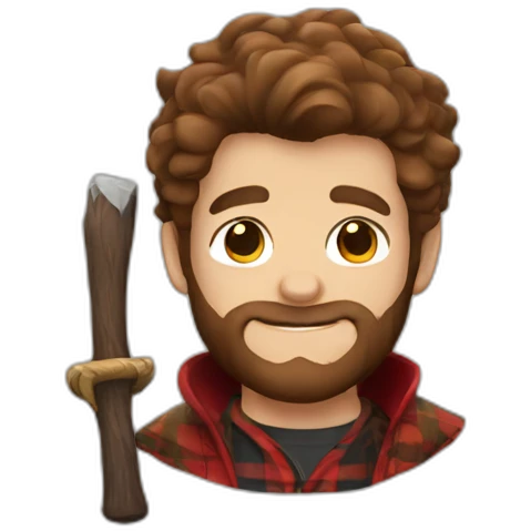 lumberjack in hogwarts robes emoji