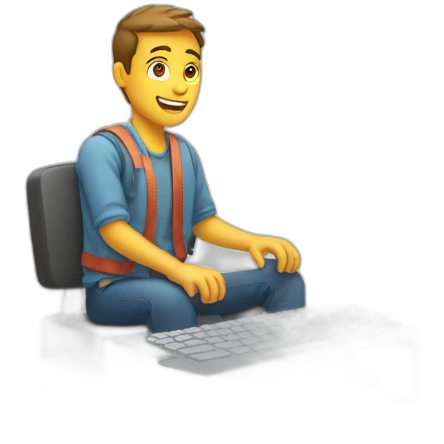 typing on keyboard emoji