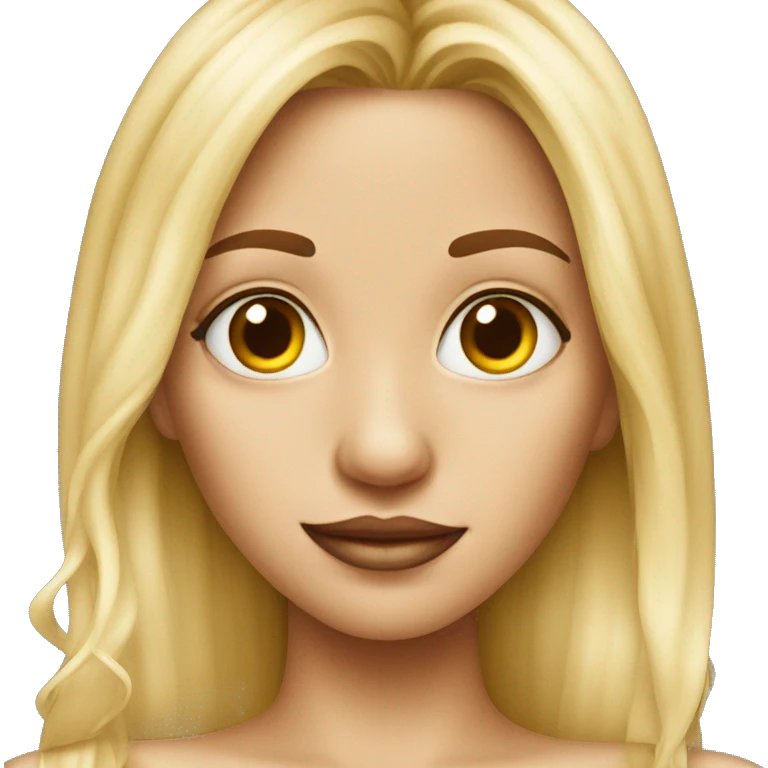 blonde girl with nose piercing emoji