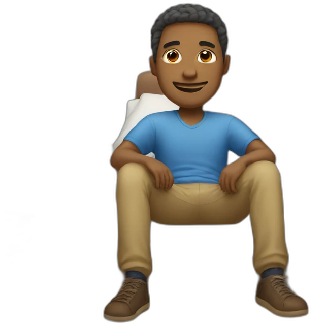 Relaxed guy emoji