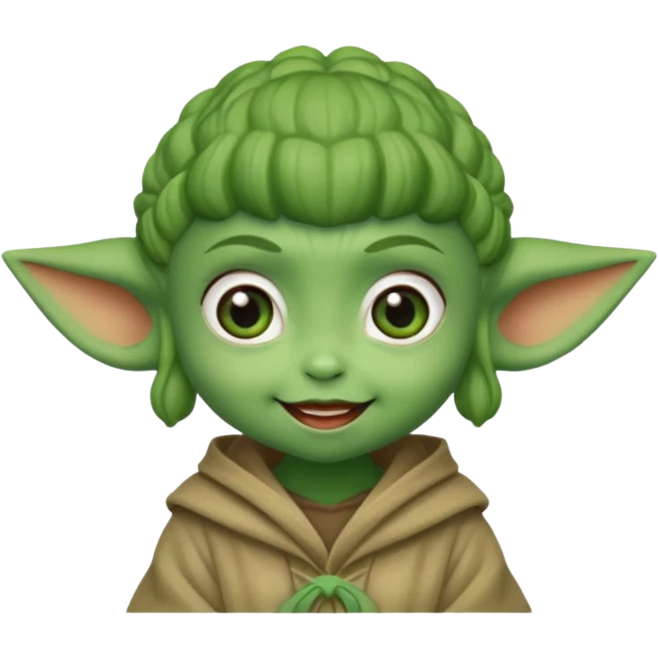 Mini yodas cuquis para niñas emoji