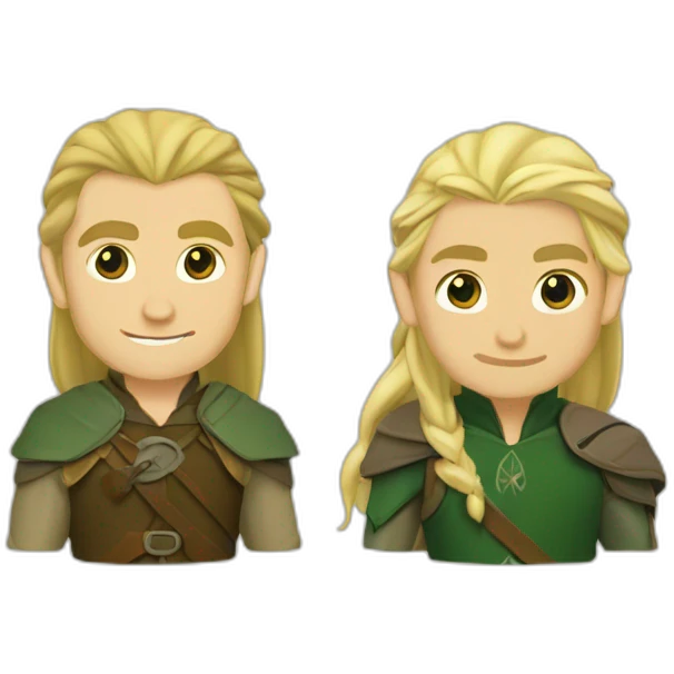 legolas and Gimlie emoji