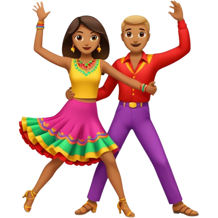 A couple dancing salsa emoji
