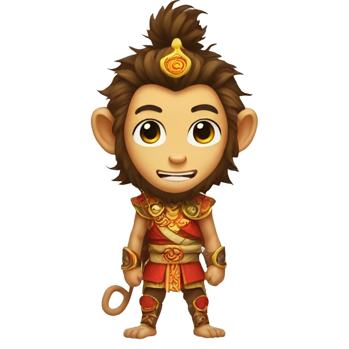 monkey king before he got he became a hero emoji