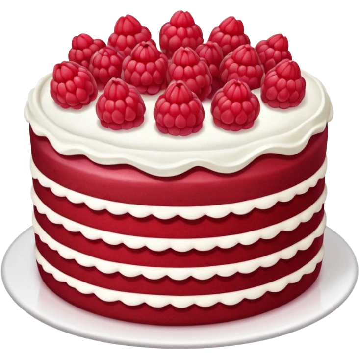 raspberry cake emoji