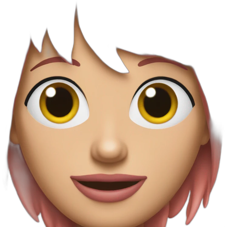 bob from bobs burgers with a vagina emoji