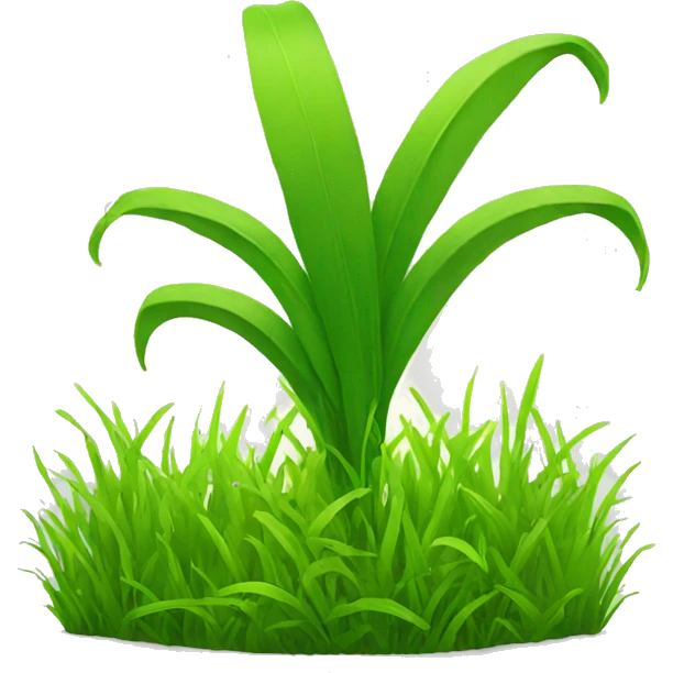 Touching grass emoji