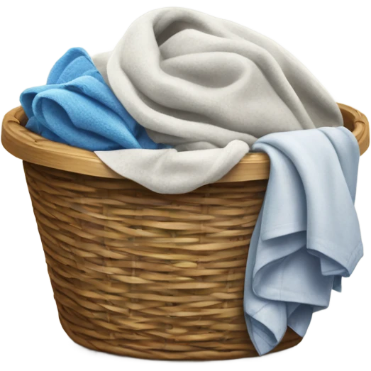 Launrdy Hamper filled with dirty clothing emoji