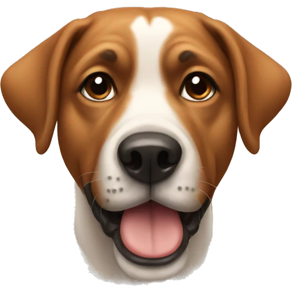 Dog big face emoji