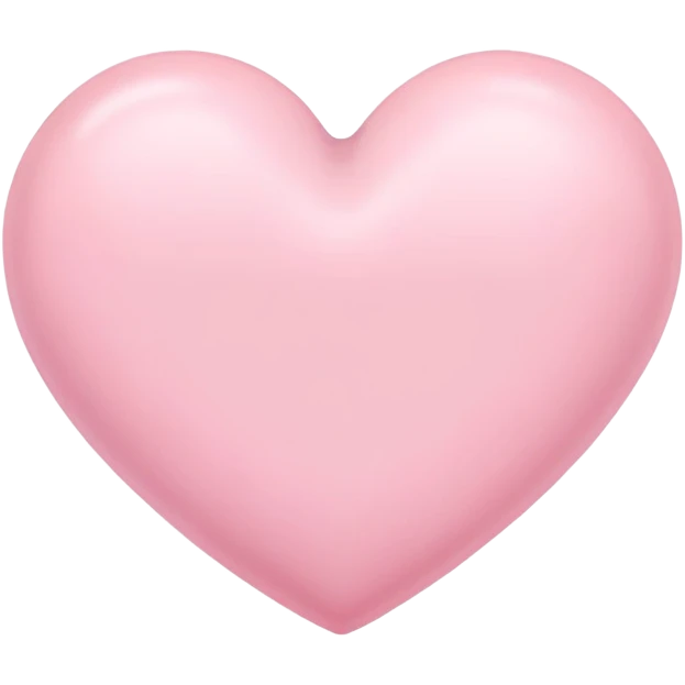 coração rosa pastel emoji