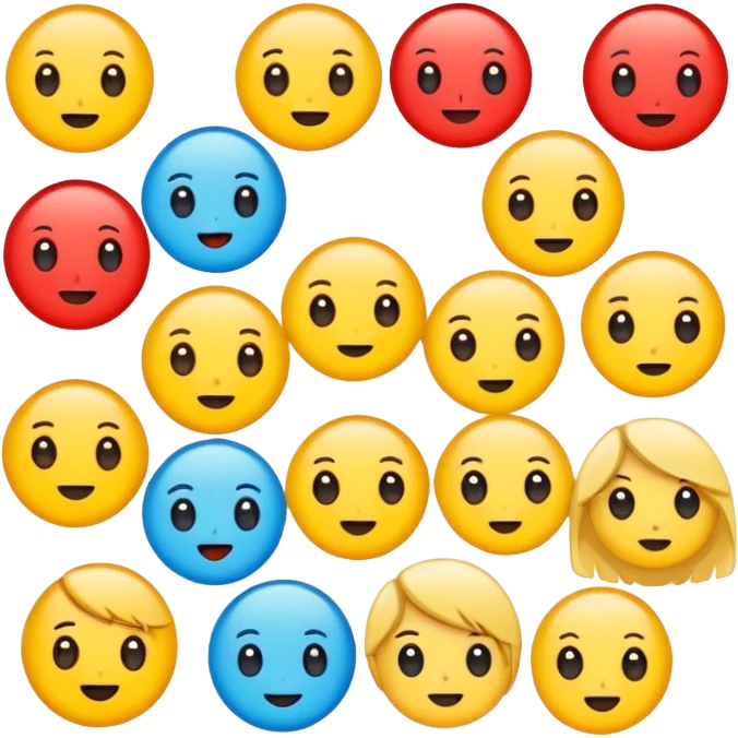 Cute cartoon sticker, simple flat design, bold outline, bright colors, chibi style, expressive face, minimal background, vector style, high contrast, emoji-like, transparent background, sticker pack style emoji