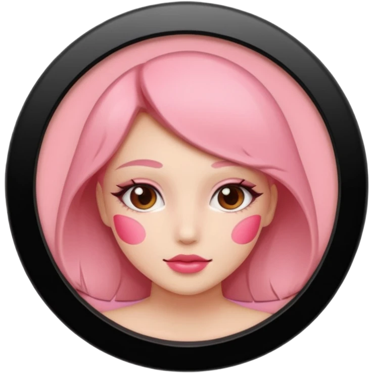 Pink blusher emoji