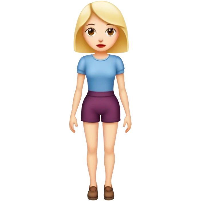 Weird woman full body emoji