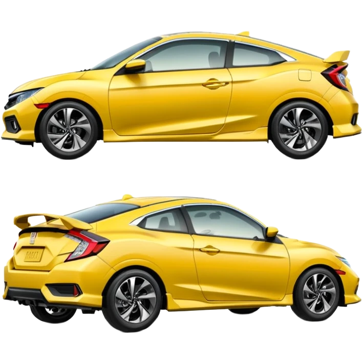 honda civic yellow emoji