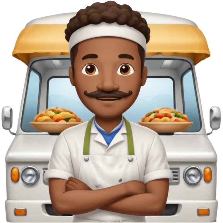 Food Truck Chef black man emoji