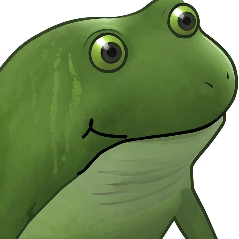 bufo frog snorkeling with colorful fish in the ocean emoji