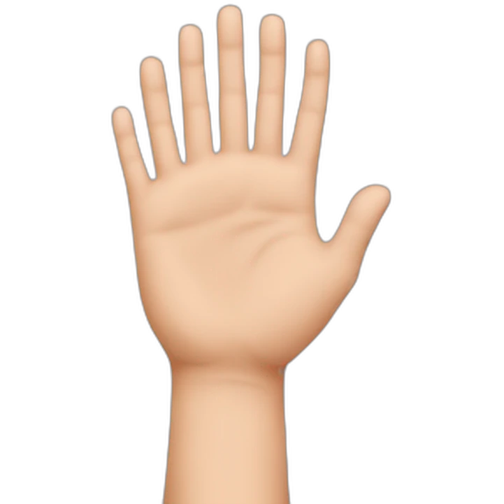 hand with customers emoji