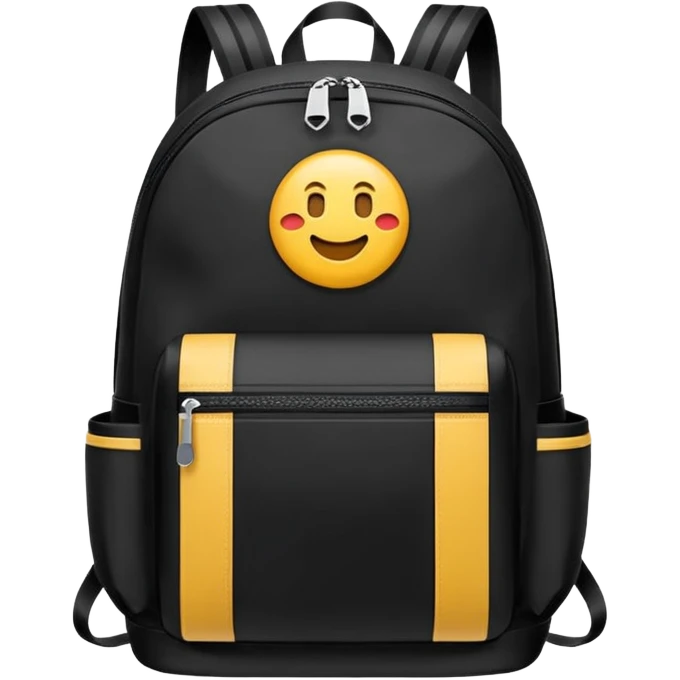 sac a dos de sport noir emoji