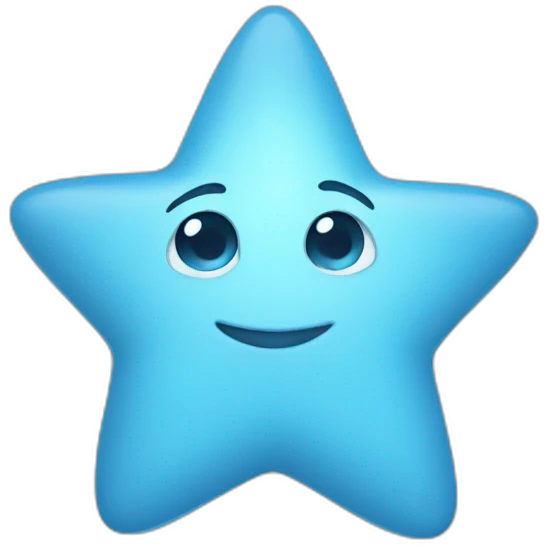 baby blue star emoji