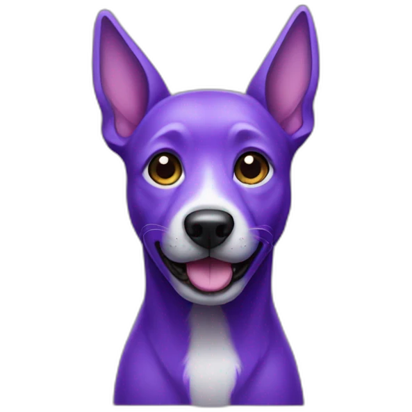 purple dog emoji