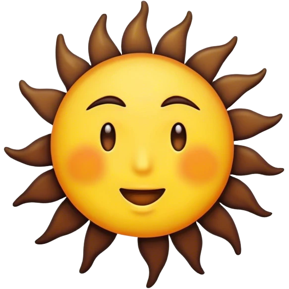 Sunshine and shit emoji