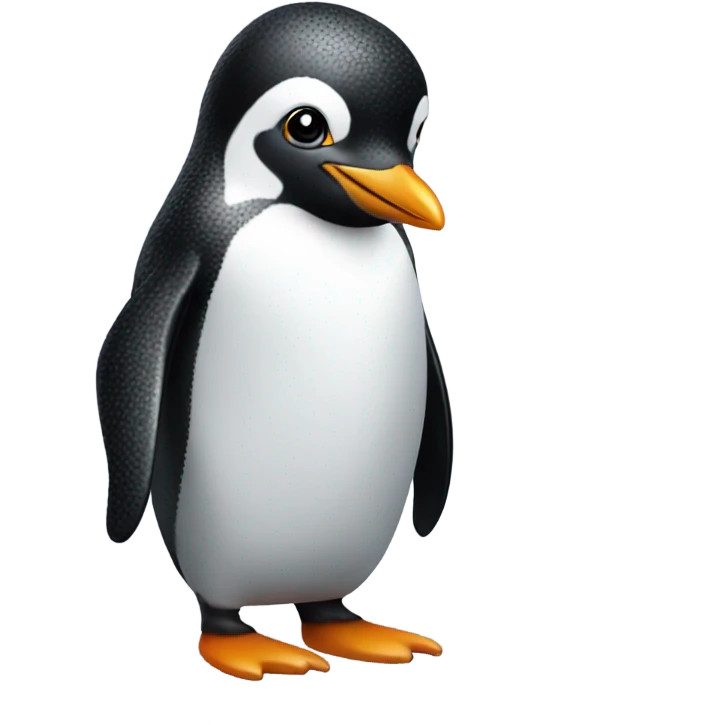 Coquette penguin emoji