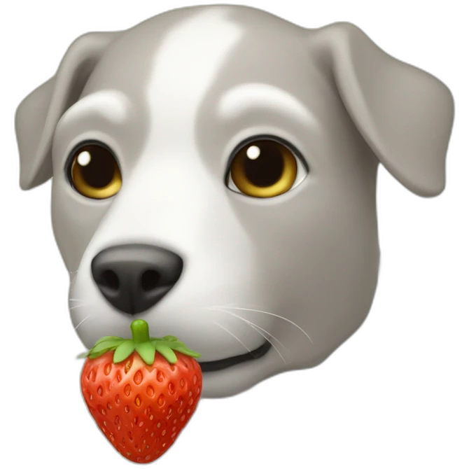 Eekhoorn met aardbei emoji