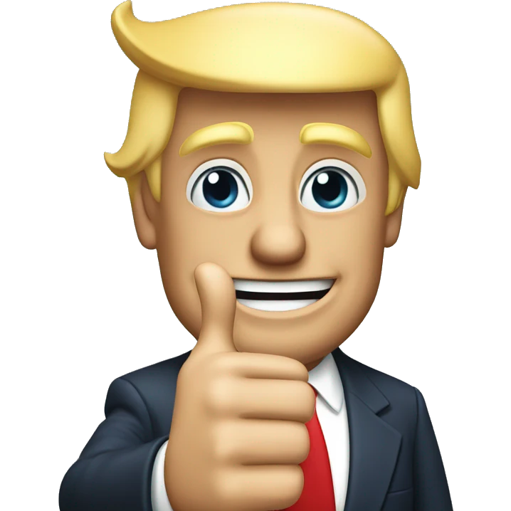Donald Trump thumbs up. emoji