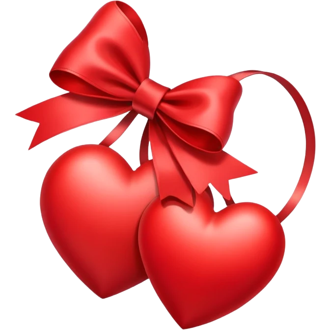 Heart with bow emoji
