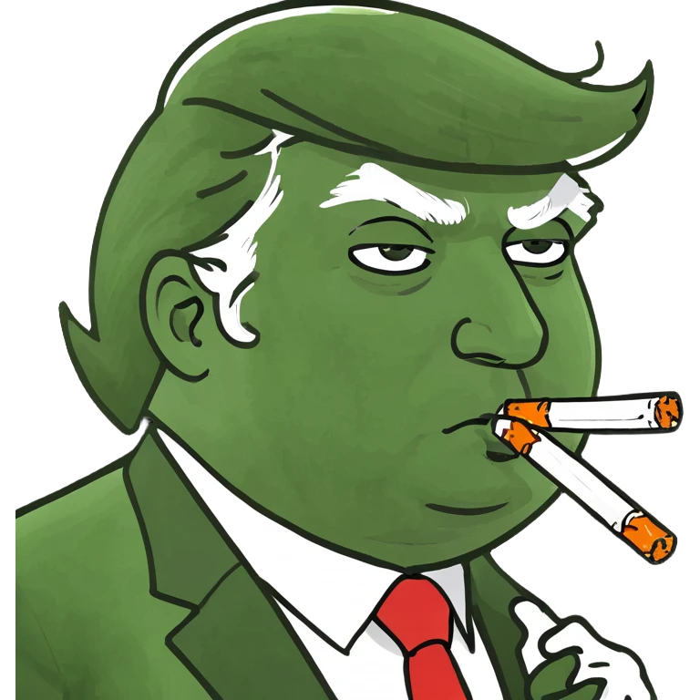 Donald Trump with joint emoji
