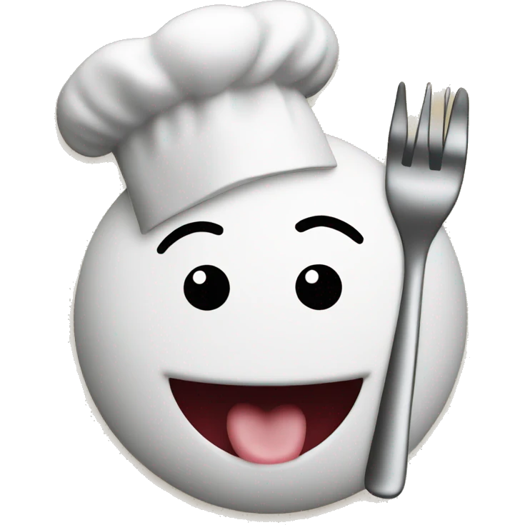 Smiley face with a chefs kiss hand emoji