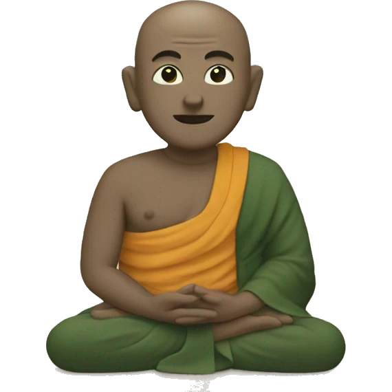 A Buddhist by the sea emoji