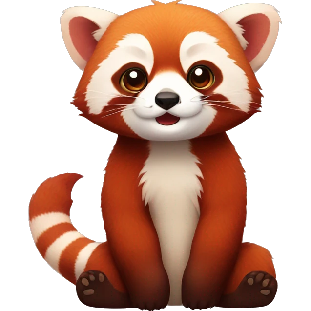 Cute red panda emoji