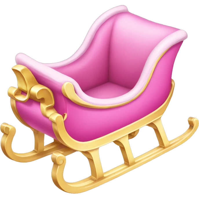 Iight pink sleigh emoji