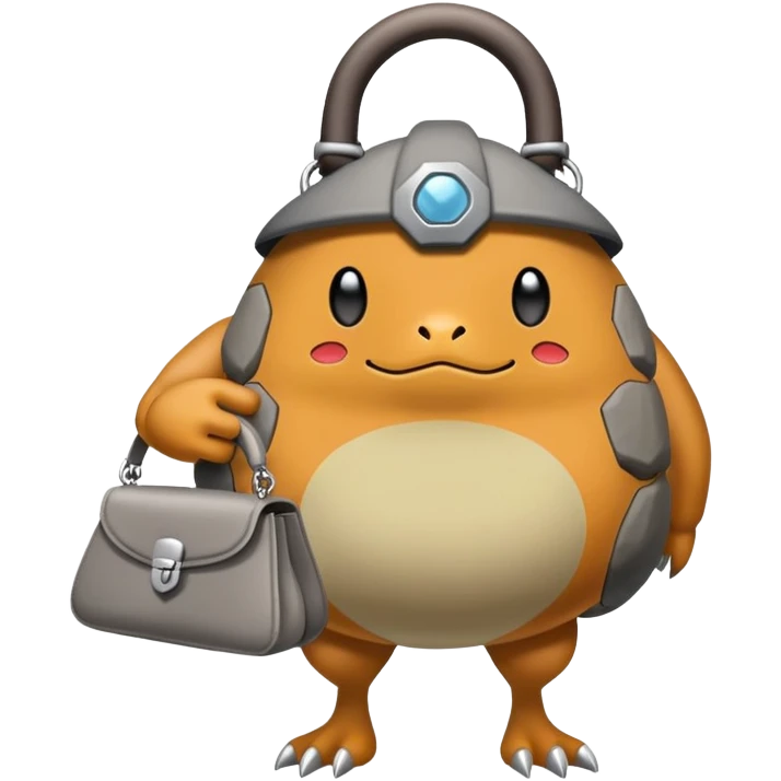 Sassy regirock with a handbag emoji