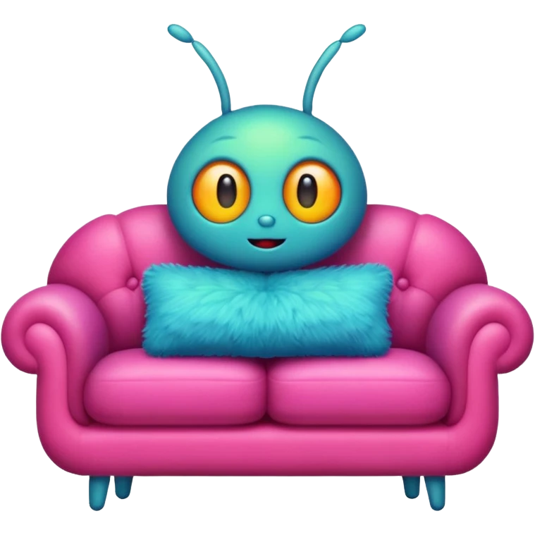 Cute Bug on a couch  emoji