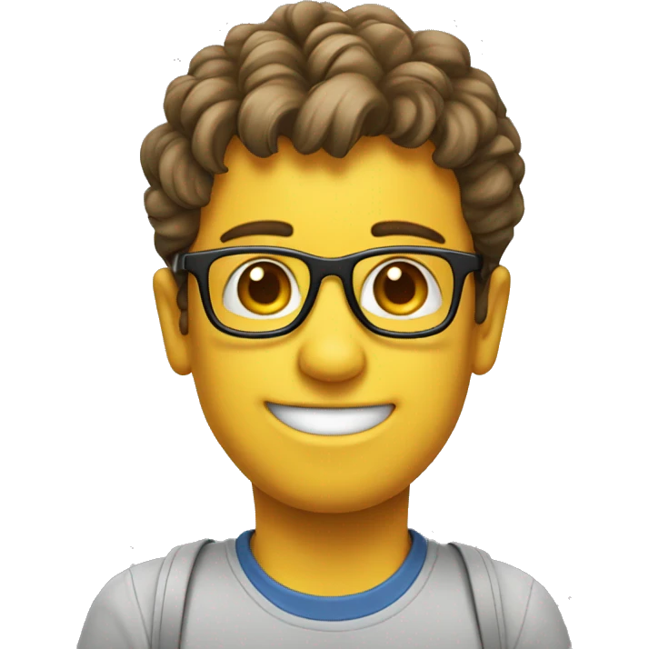 Nerd smiley with a heart emoji