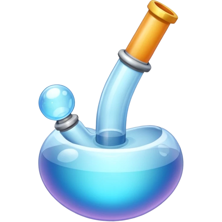 Bubble pipe made of quartz emoji