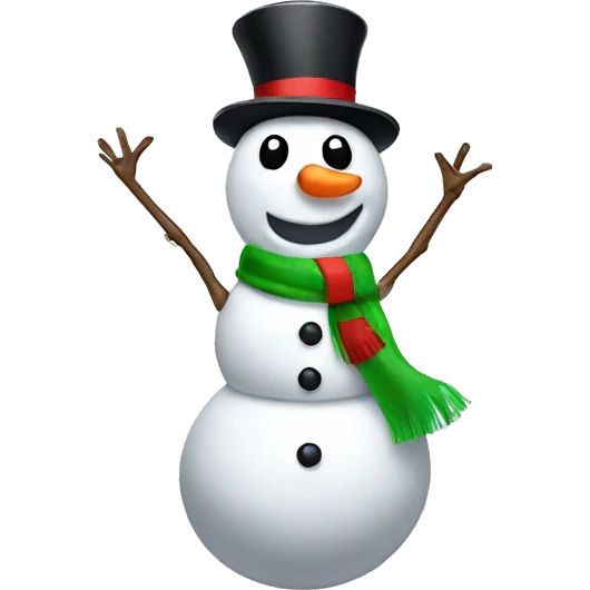 dancing snowman emoji